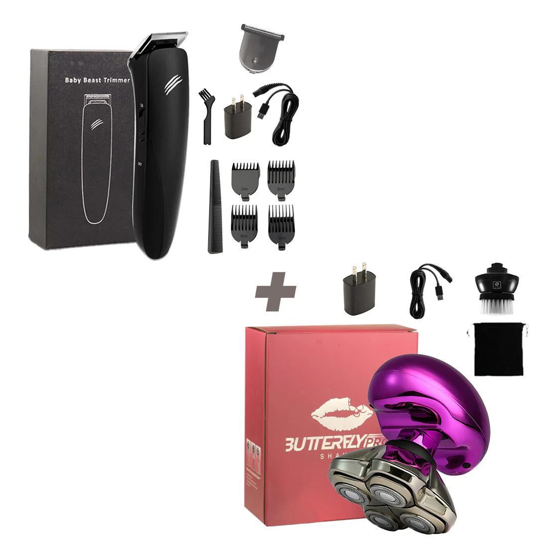 Baby Beast Trimmer PRO with Risk Blade | 4 Comb Attachments included - Image 8