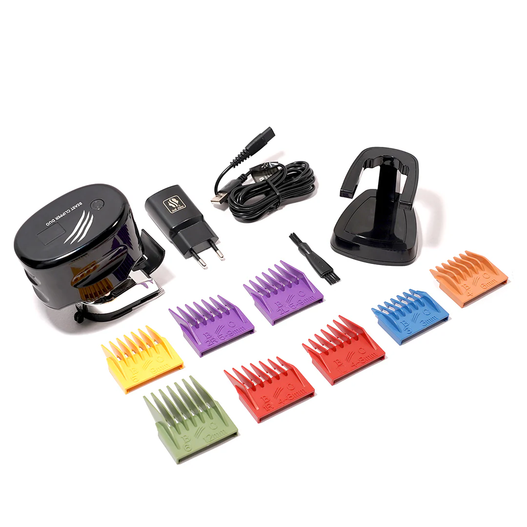 Palm Shaver & Beast Clipper DUO Combo | Complete Head & Face Grooming Kit for Effortless Haircuts & Smooth Shaves - Image 7