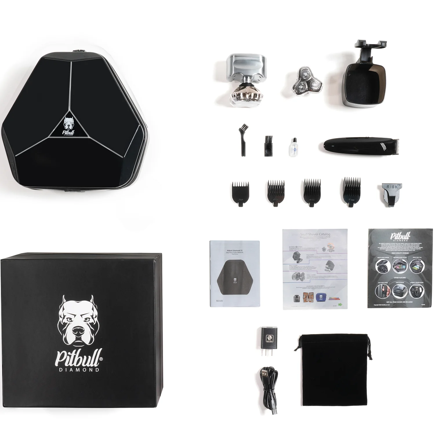 Pitbull Diamond PRO Head & Face Shaver | Ultimate Precision & Smoothness - Image 14