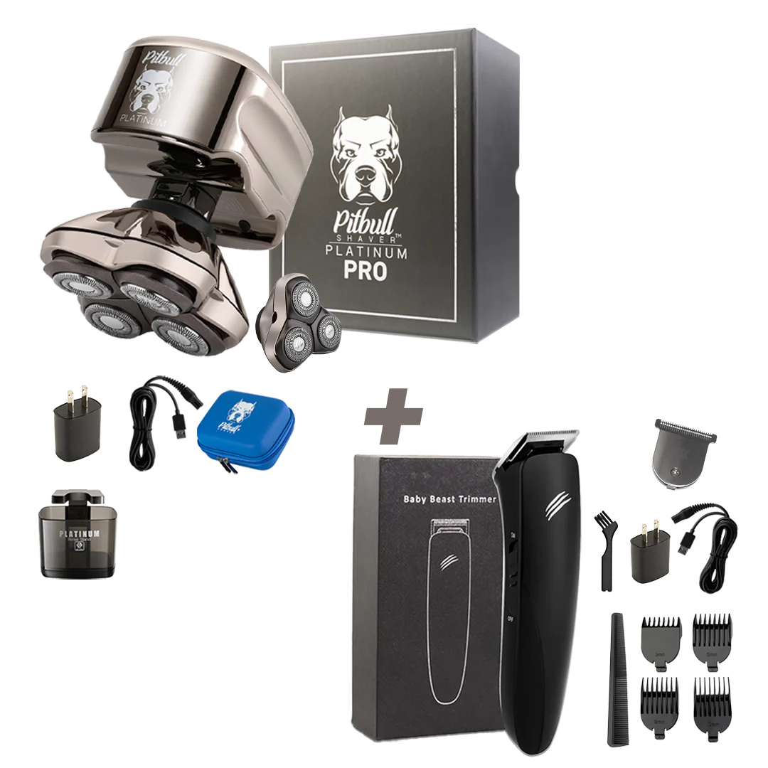 Pitbull Platinum PRO Head & Face Shaver With Bonus Blade - Image 10