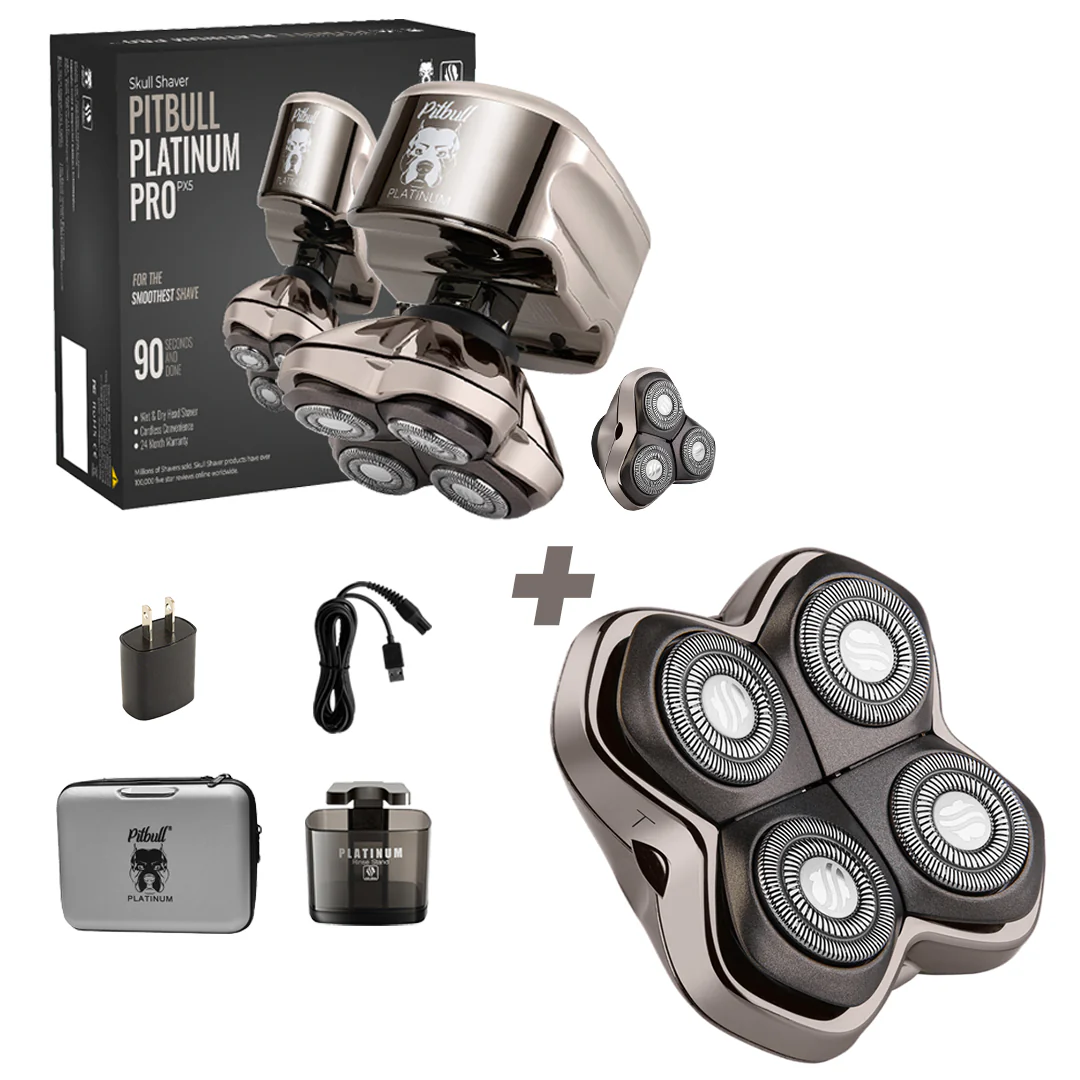 Skull Shaver Pitbull Platinum PRO PX5 with Bonus Blade - Image 10