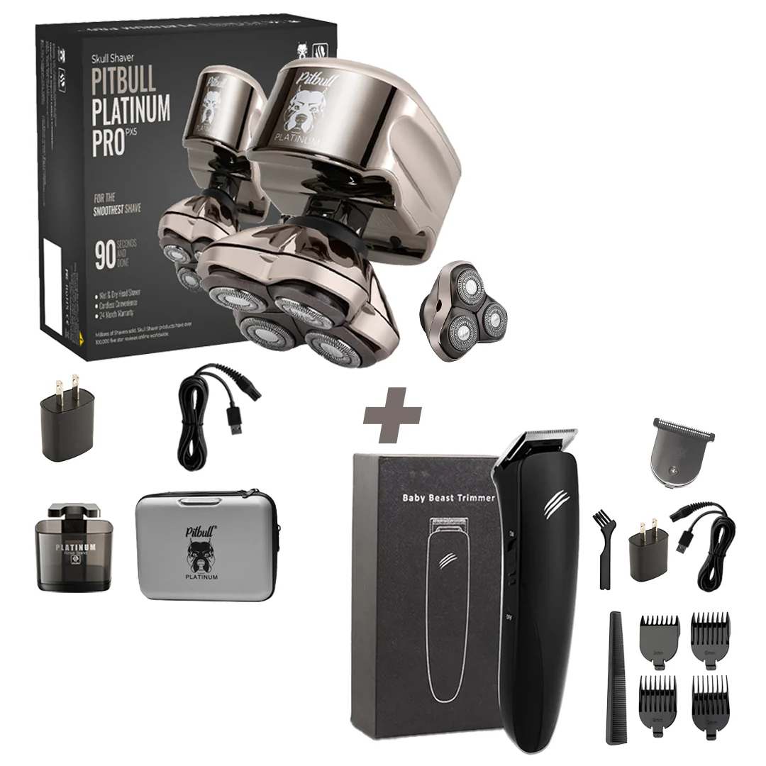 Skull Shaver Pitbull Platinum PRO PX5 with Bonus Blade - Image 12
