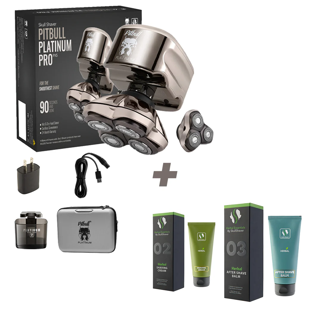 Skull Shaver Pitbull Platinum PRO PX5 with Bonus Blade - Image 14